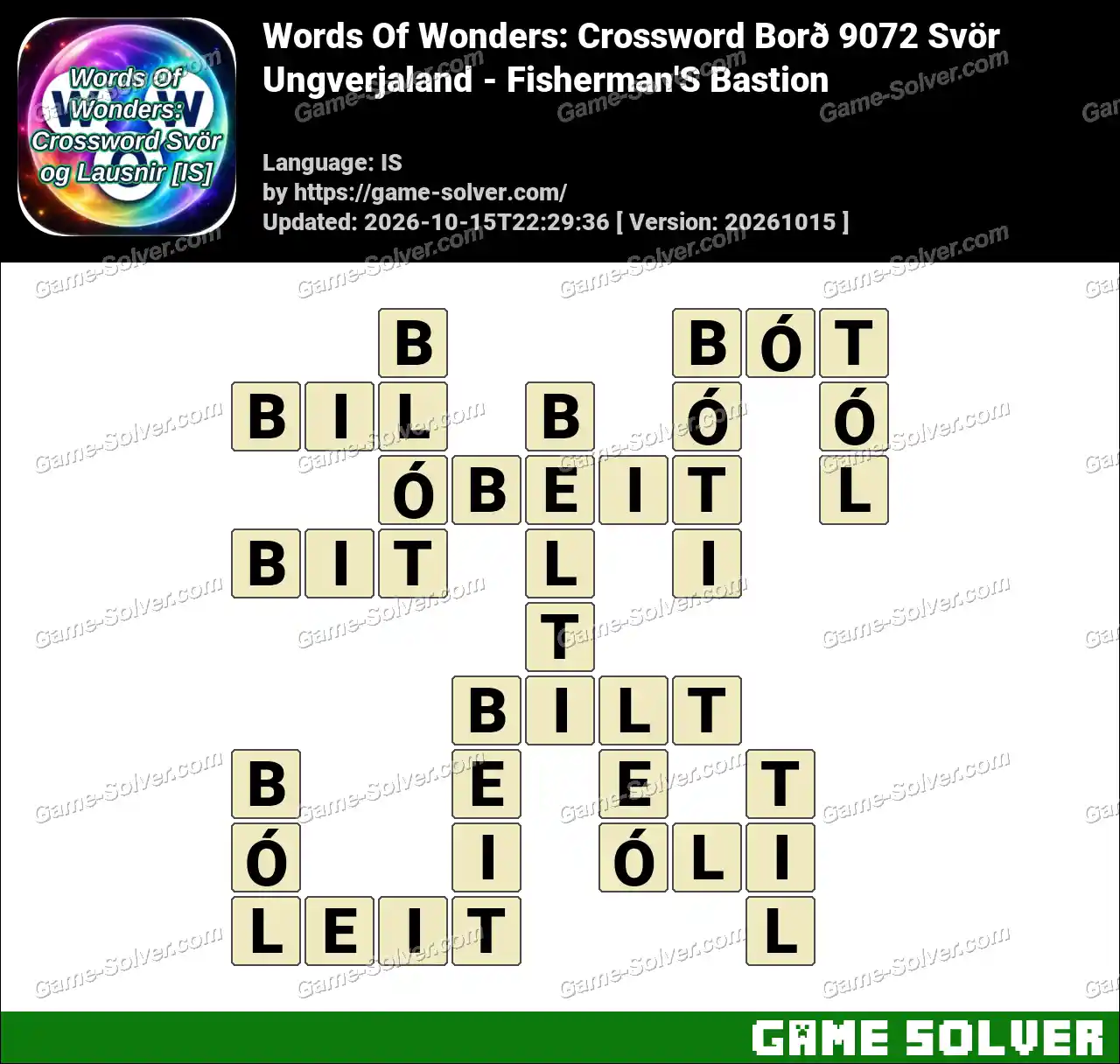 Words Of Wonders: Crossword Borð 9072 Svör – Ungverjaland – Fisherman’S Bastion